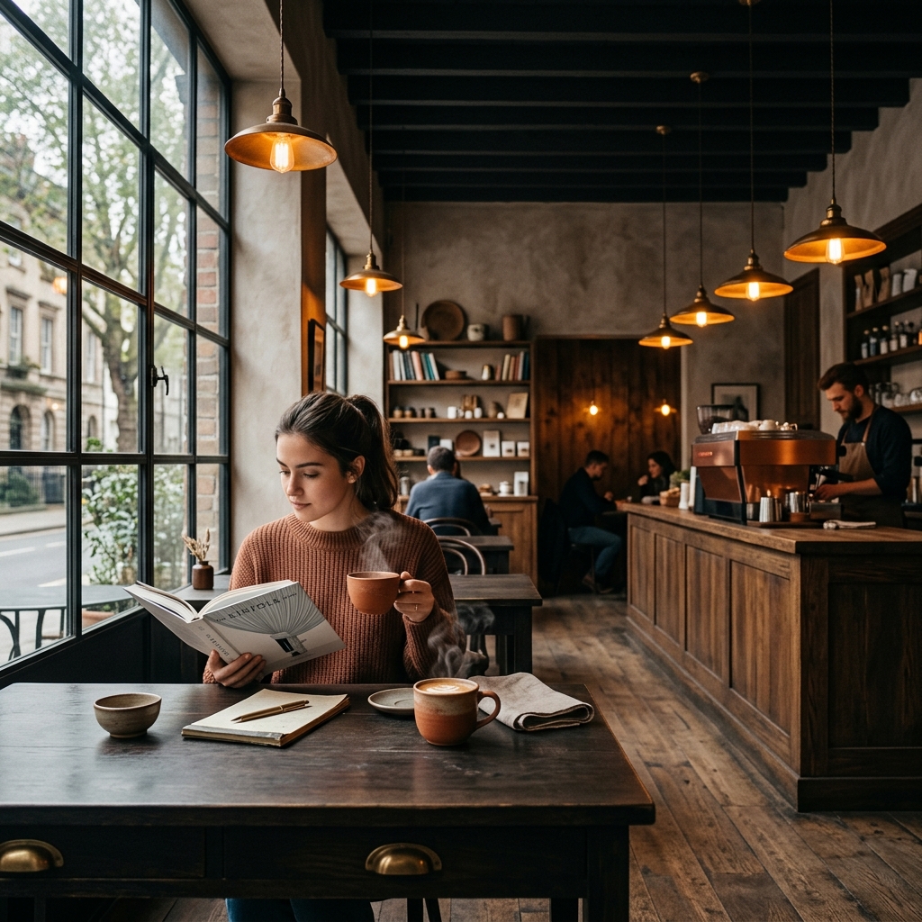 Cozy Editorial Cafe